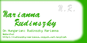 marianna rudinszky business card